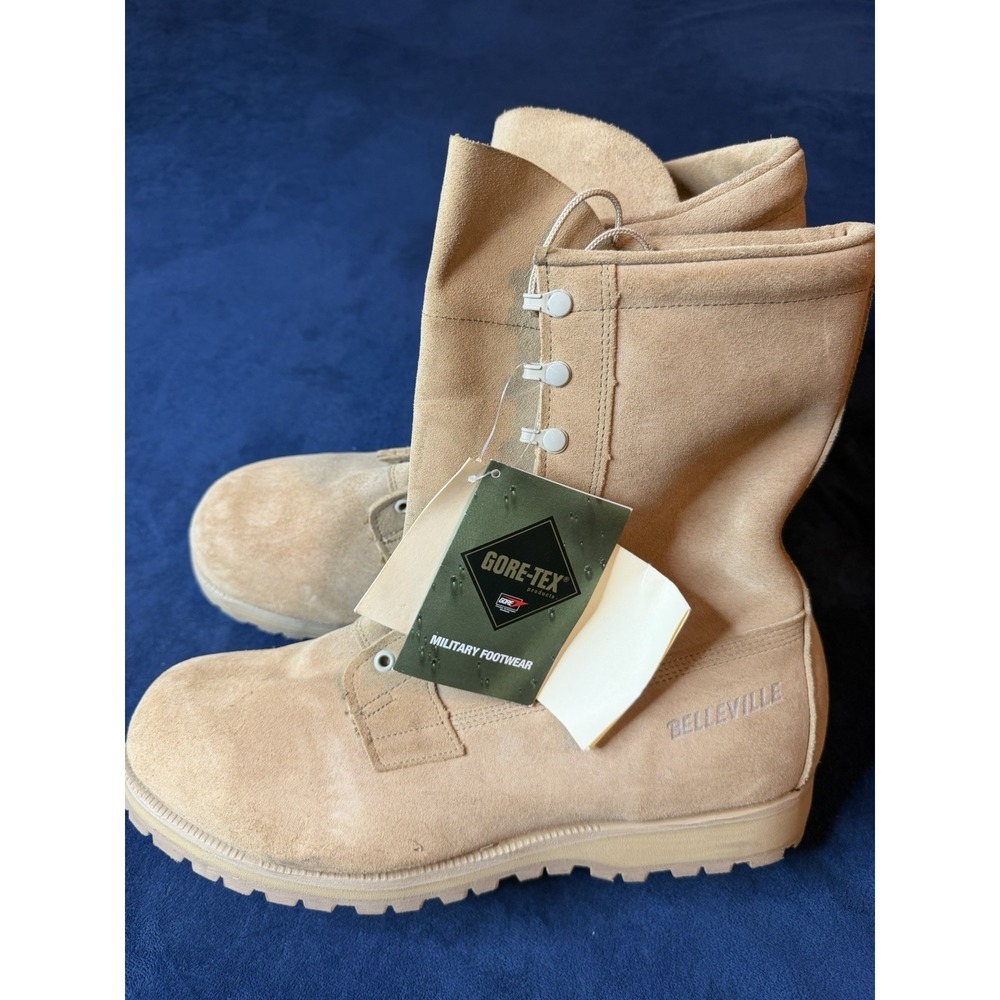 Belleville Desert Tan Suede Combat Military Boots Gore-Tex Mens 14.5 XW ICWT